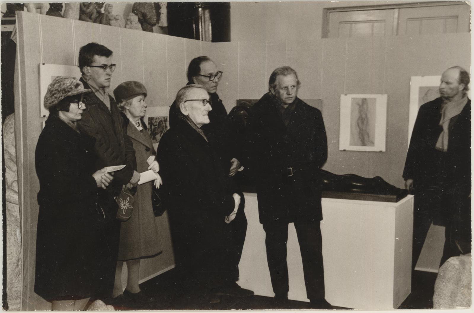A. Starkopfi joonistuste näitus 85. sünniaastapäevaks avamine  22.04.1974.