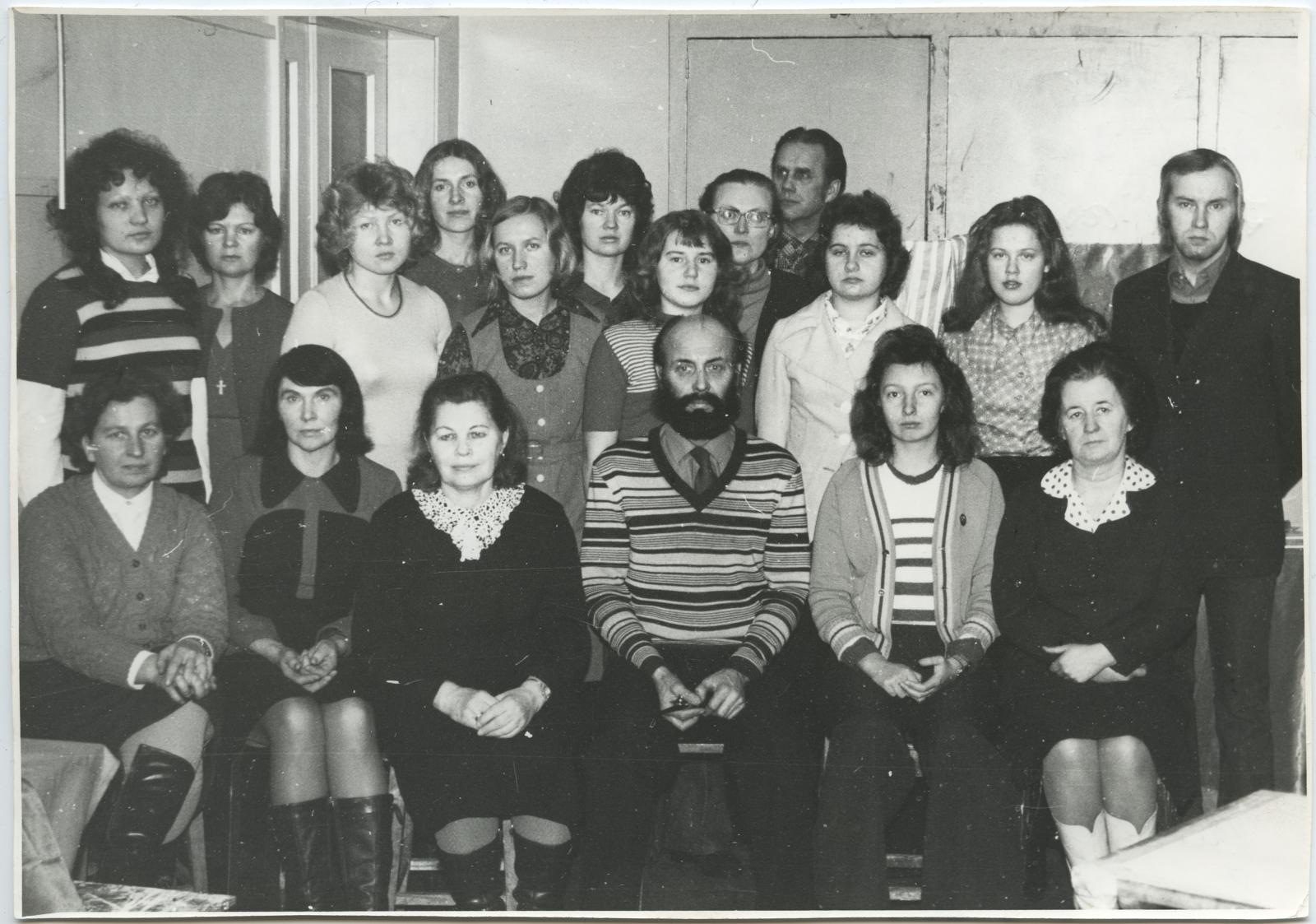 R. Saare rühm 1976. a talveseminaril 12.-17. jaanuaril.