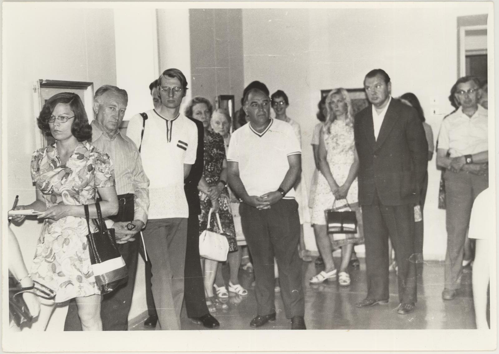 Jóžsef Egry näituse avamine 30.06.1975