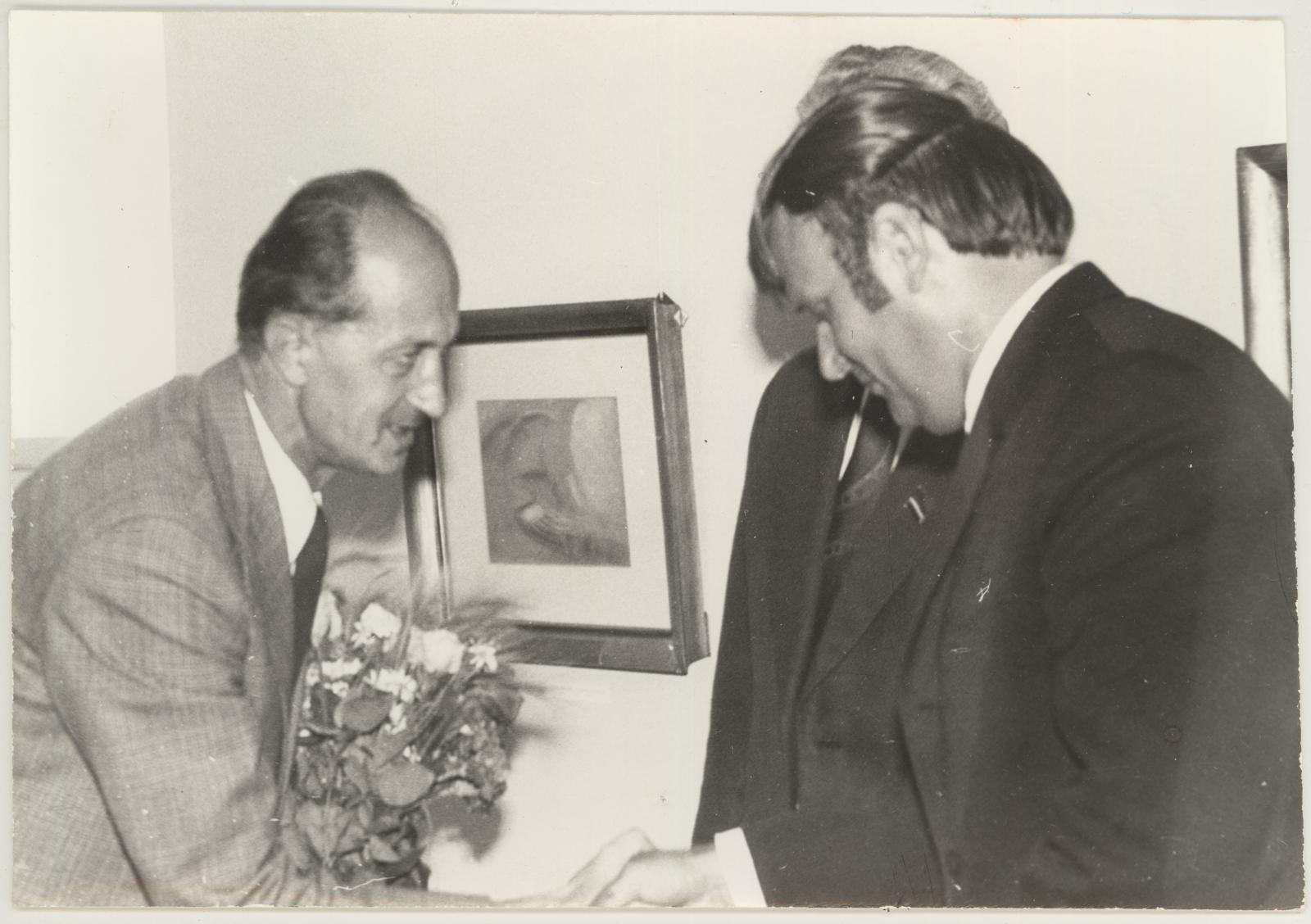 Jóžsef Egry näituse avamine 30.06.1975.