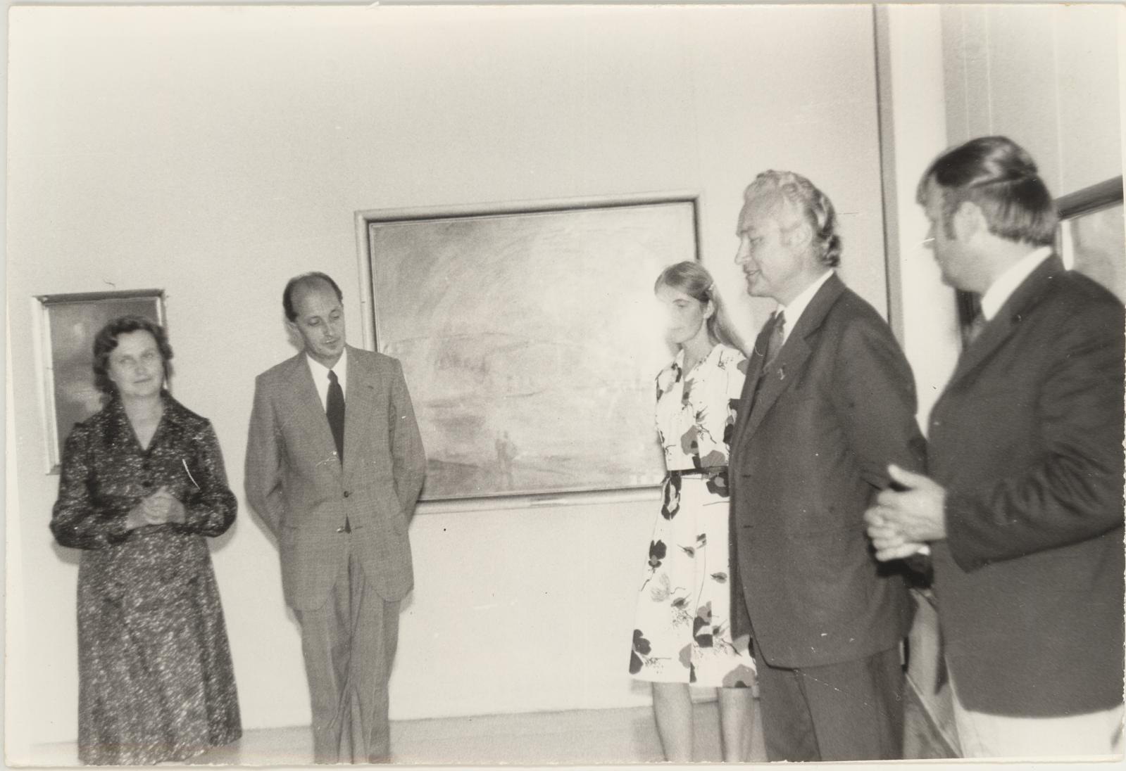 Jóžsef Egry näituse avamine 30.06.1975. Vesžprémi Bakonyi muuseumi direktor