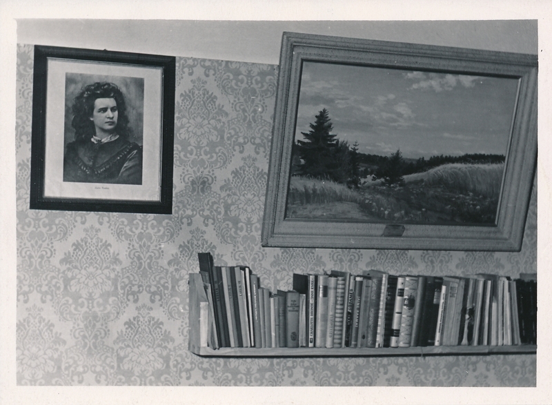 foto, Tartu, helilooja Juhan Simmi maja, sisevaade, 1959