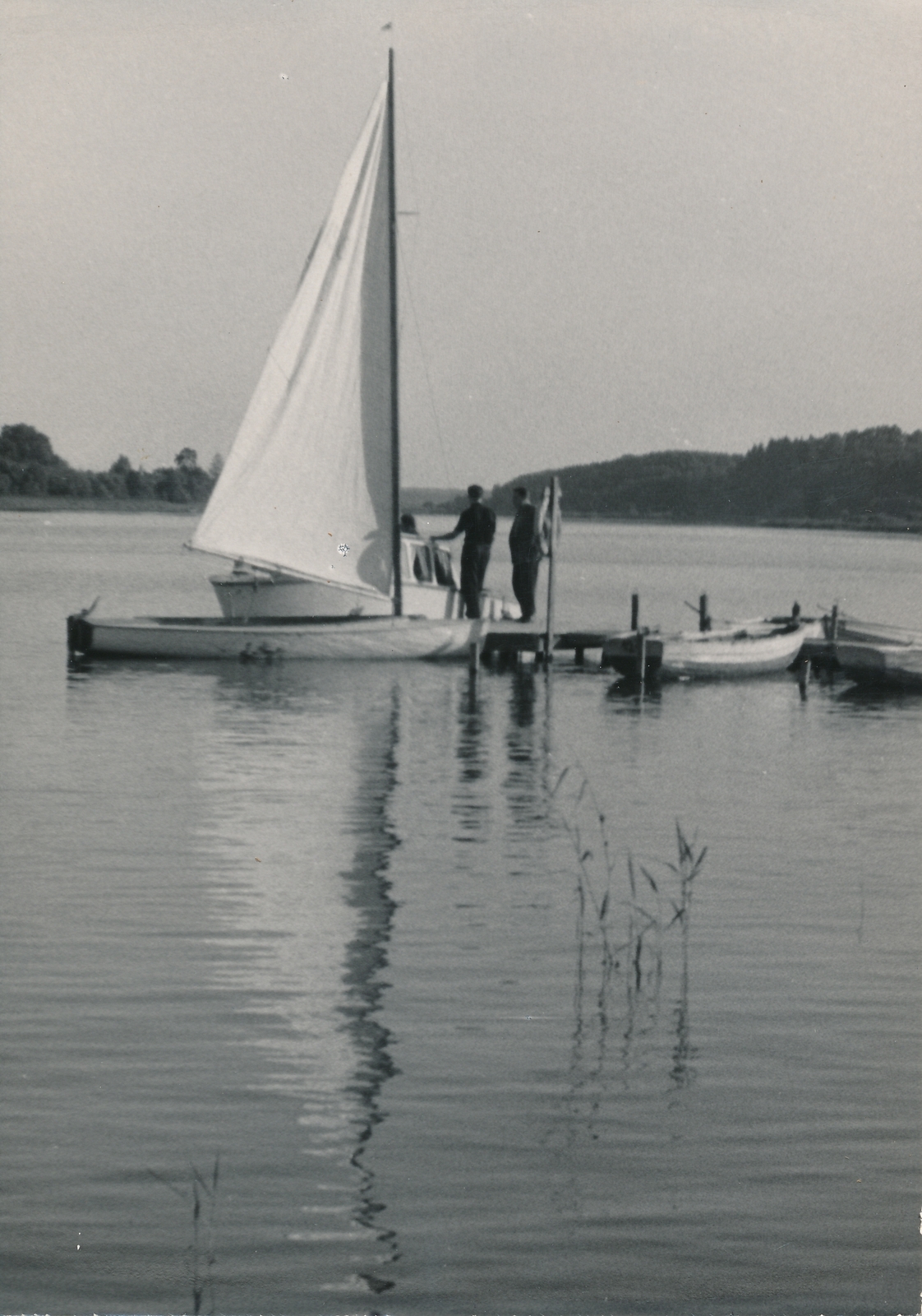 foto, Viljandi, järv, paadisadam, purjekas, 1961, foto A. Kiisla