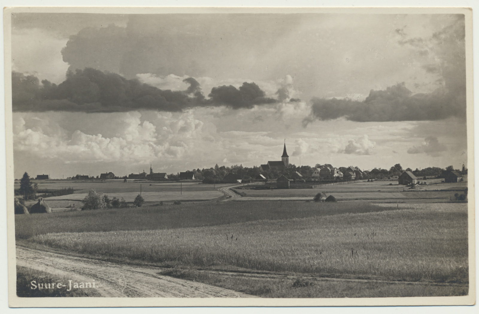 foto, Viljandimaa, Suure-Jaani, üldvaade, u 1930