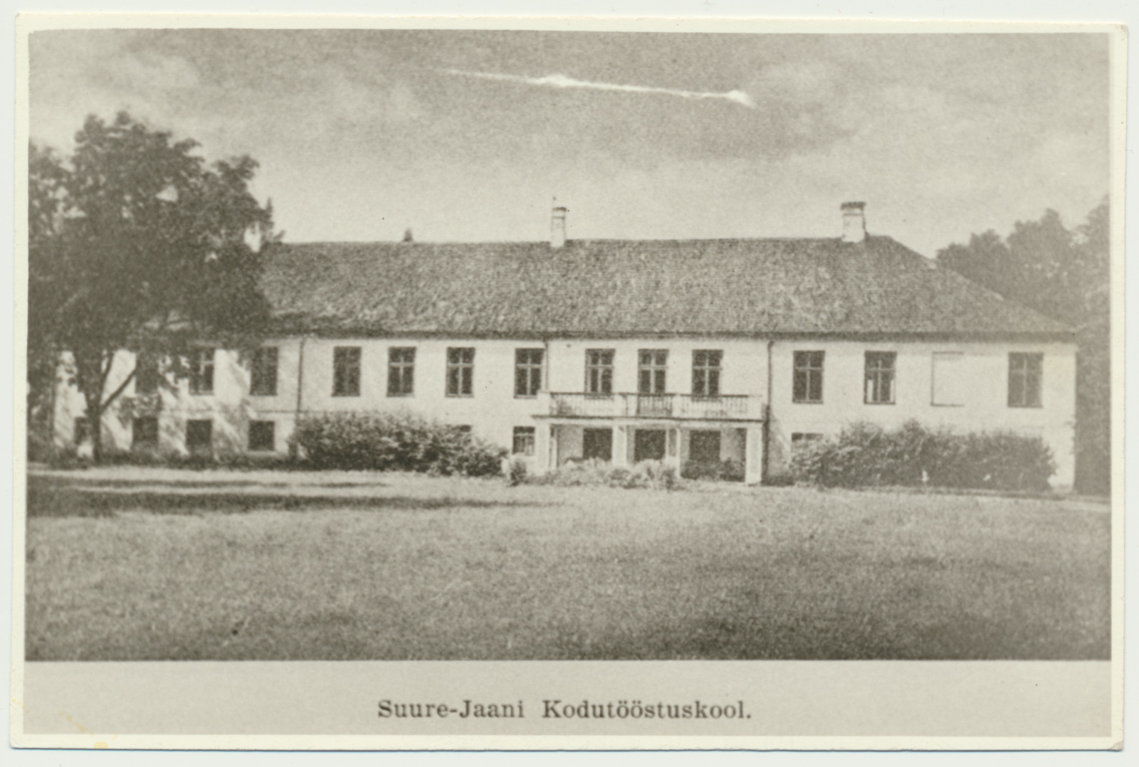 fotokoopia, Suure-Jaani khk, Lõhavere kodutööstuskool (kodumajanduslik täienduskool, endine mõisa peahoone), u 1930
