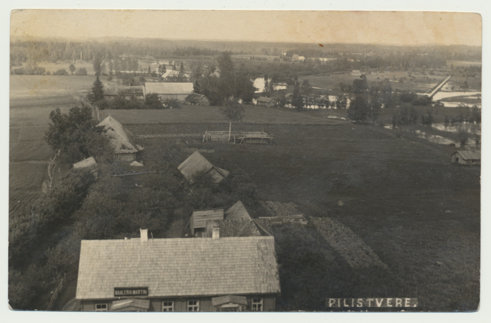 foto, Viljandimaa, Pilistvere üldvaade, u 1930