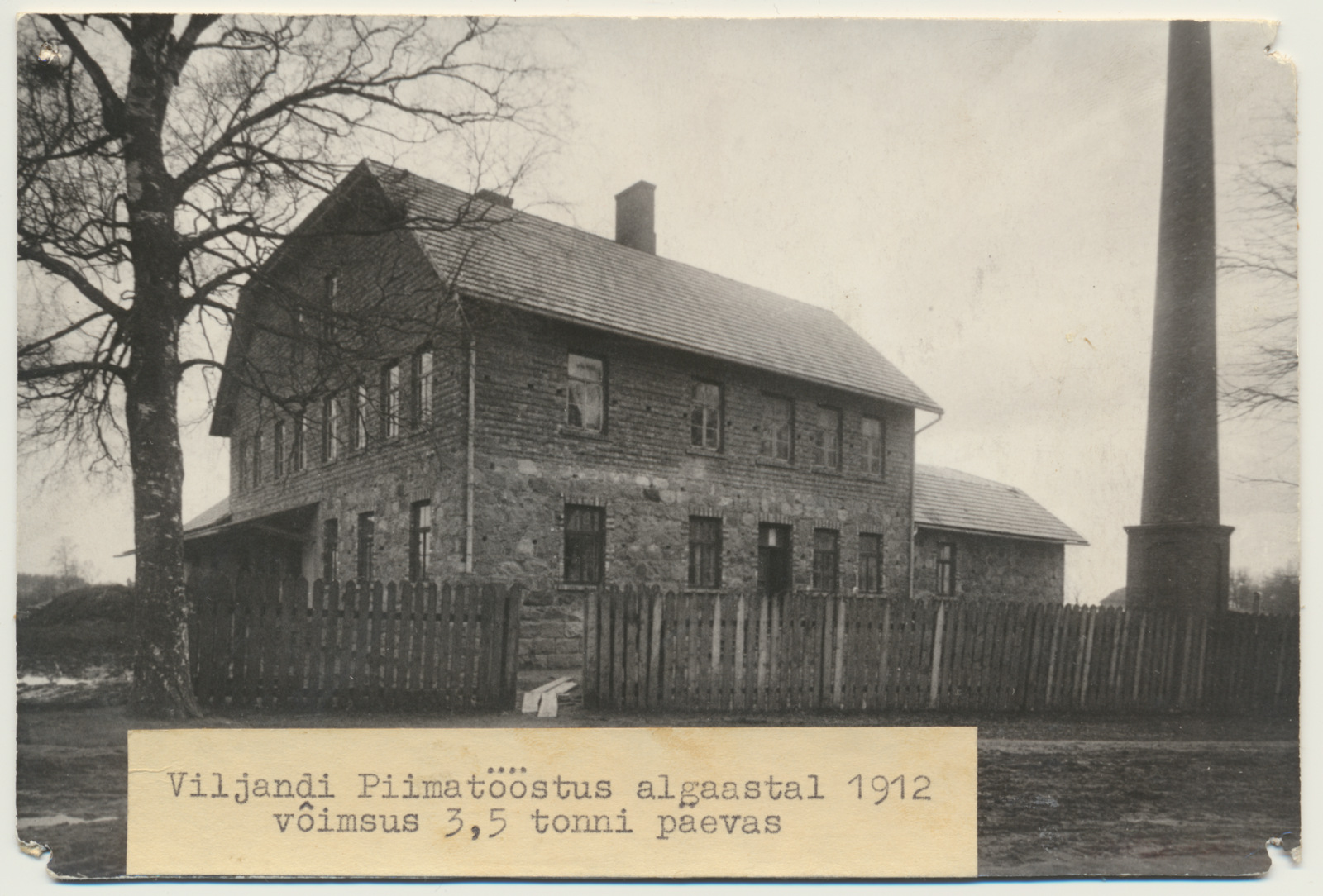 fotokoopia, Viljandi meierei, 1912