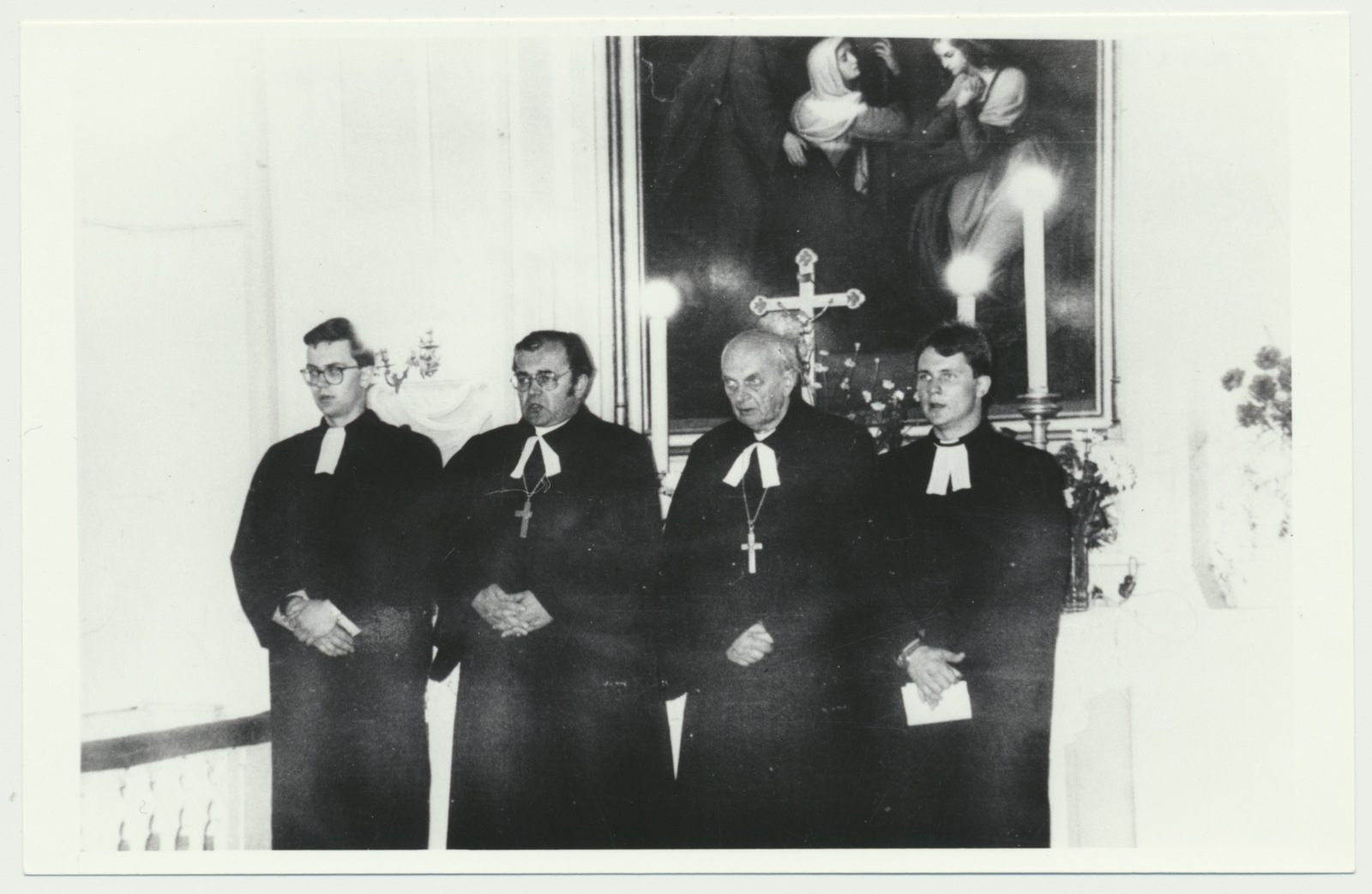 fotokoopia, Markus, Eenok, Harri ja Naatan Haamer, u 1987, Tarvastu kirik
