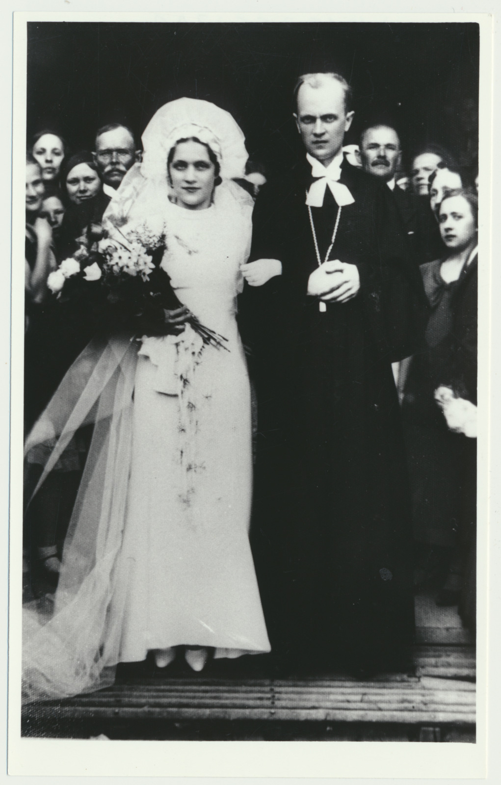 fotokoopia, Maimu Maramaa ja Harri Haamer, laulatus, 1934, Tartu