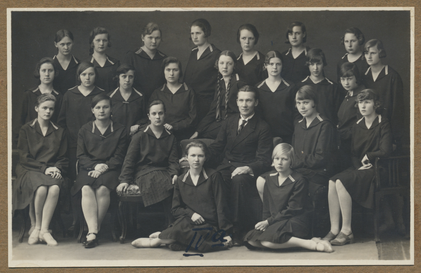 foto, Viljandi Eesti Haridusseltsi Gümnaasium, grupp, 1930