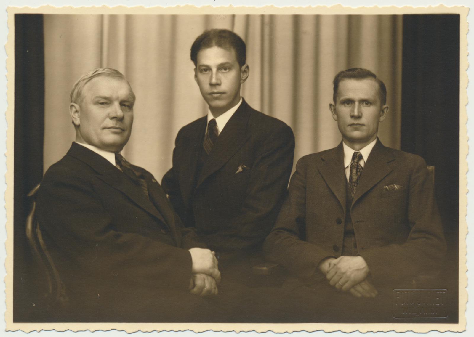 foto, Viljandi TEÜ (Tööstuse Ettevõtjate Ühisuse) Rätsepade osakonna juhatus, 1939