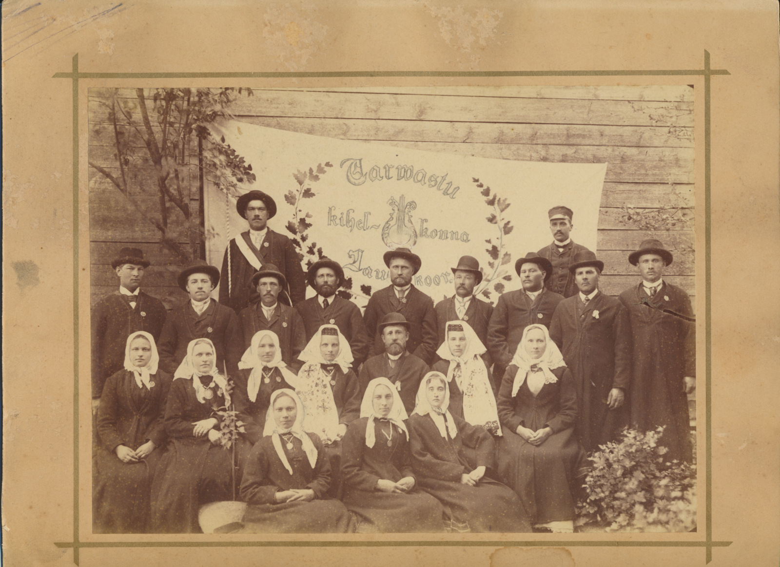 foto, Viljandimaa, Tarvastu kihelkonna laulukoor, 1879