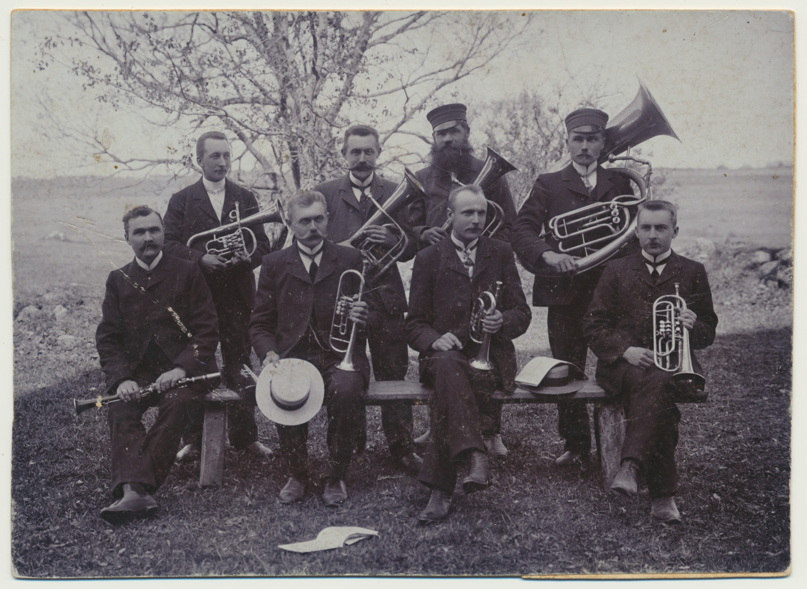 foto, Pärnumaa, Kaarli valla orkester, nimed, 1900