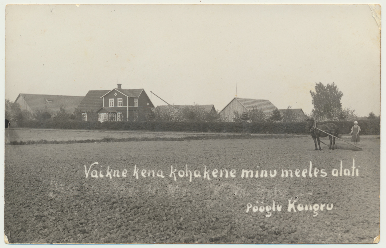 foto, Viljandimaa, Pöögle vald, Kangro talu, u 1930