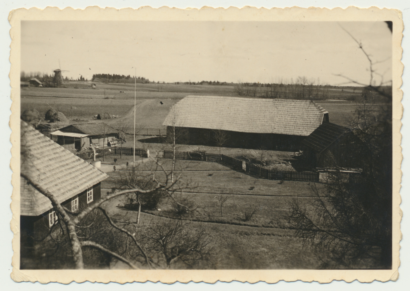foto, Viljandimaa, Karksi vald, Kaprali talu, üldvaade, 1939