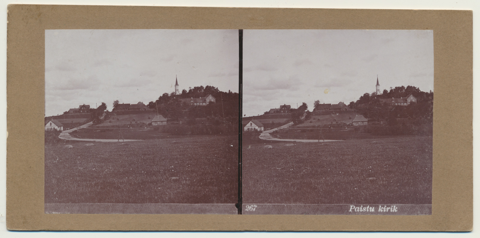 stereofoto, Viljandimaa, Paistu üldvaade, u 1905