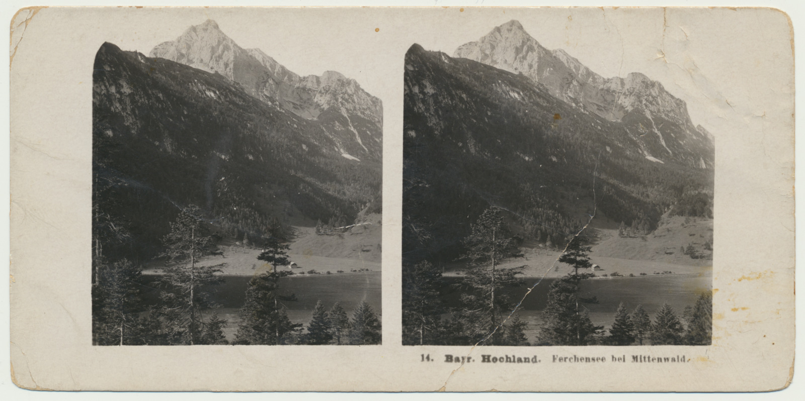 stereofoto, Baierimaa, mäed, Fercheni järv, u 1903