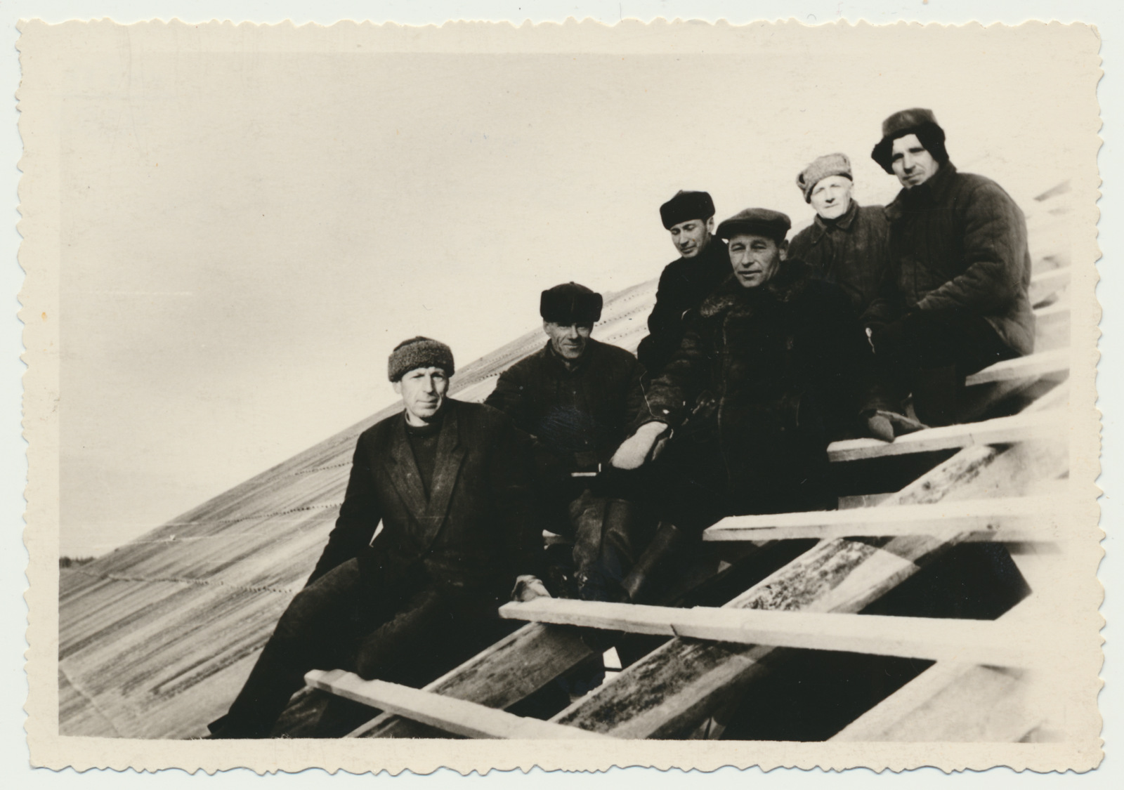 foto, Viljandimaa, Kõpu kultuurimaja ehitus, 1961