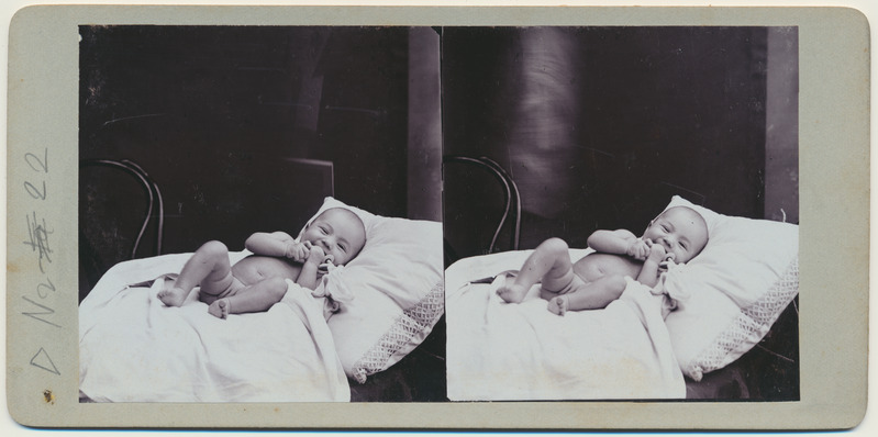 stereofoto, Hilja Riet paarikuune, 1905