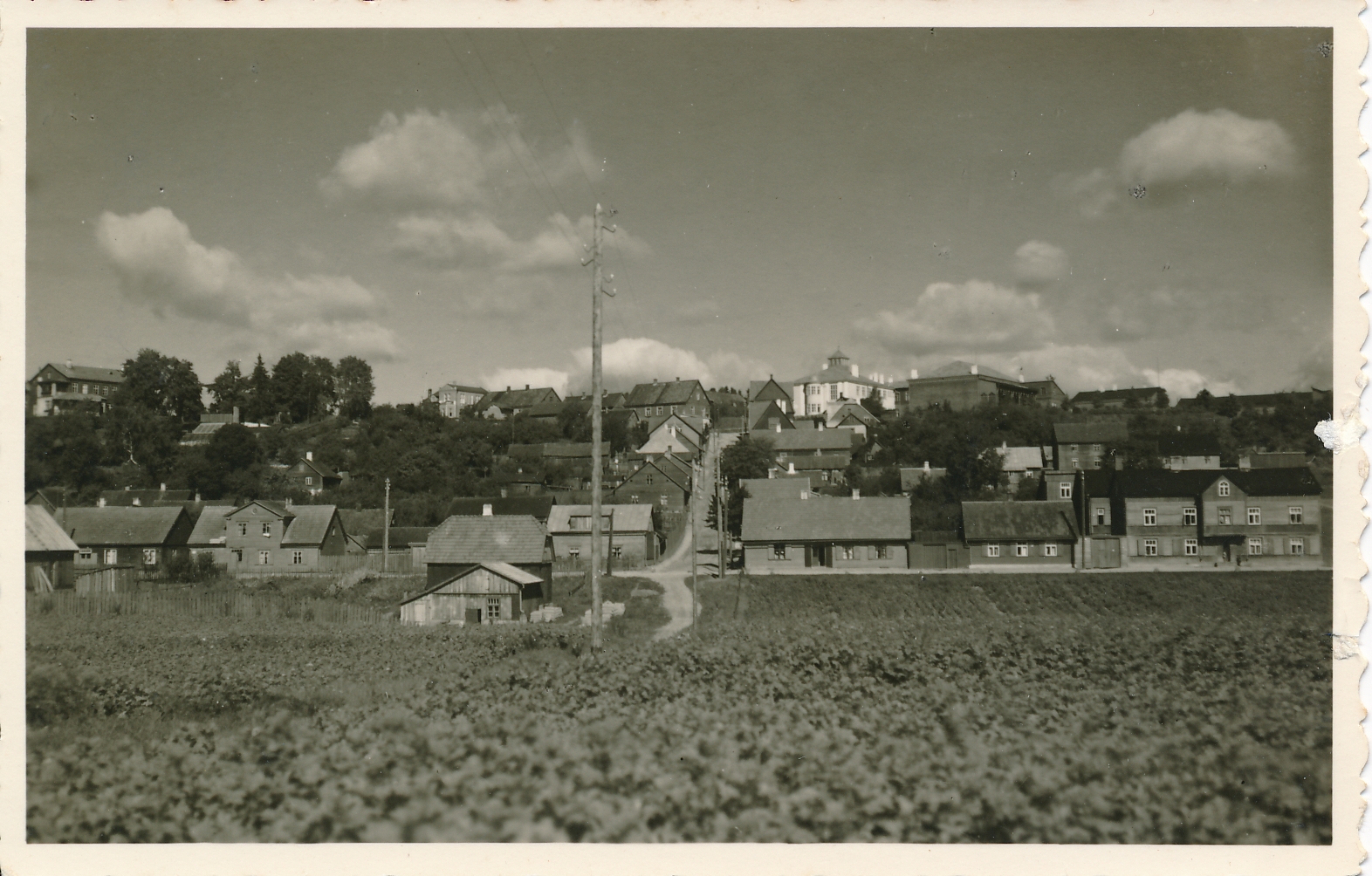 foto, Viljandi, Kõrgemäe tn ümbrusega (järve poolt), u 1935