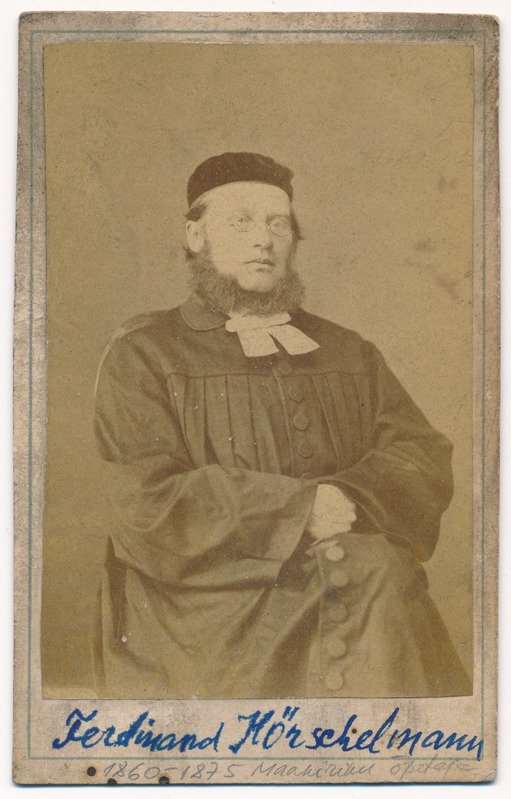 foto, Ferdinand Dietrich Nicolai Hörschelmann, u 1873, foto R. Sachker