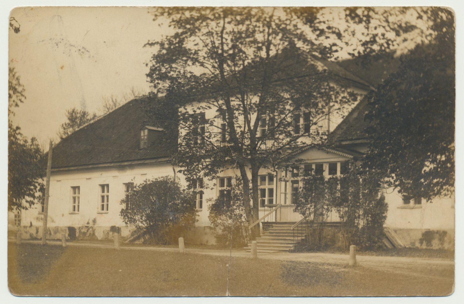 foto, Põltsamaa khk, Uue-Põltsamaa mõisa peahoone, Põltsamaa Reaalgümnaasim u 1930