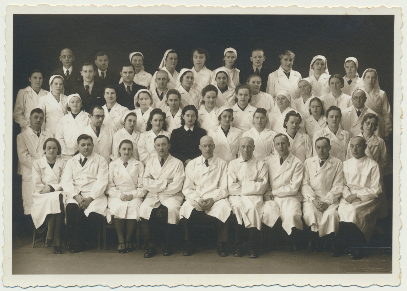 foto, Viljandi polikliinik, töötajad, u 1940