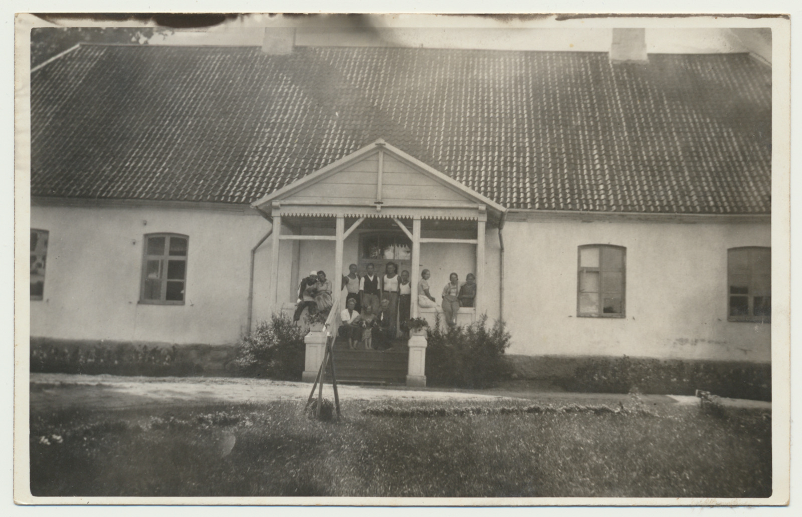 foto, Polli Põllutöökool, praktikandid Morna's, 1935