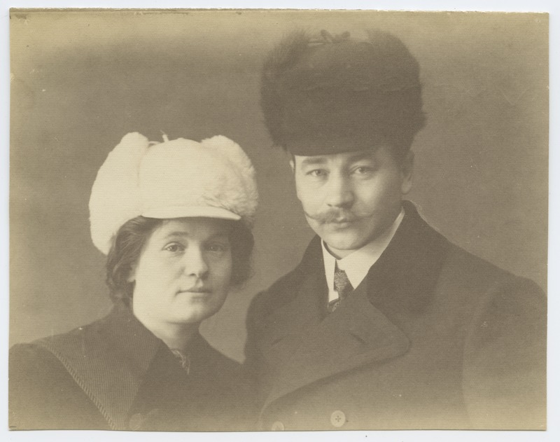 foto, Jaan ja Anna Kukk (Uudelt), rinnaportree, u 1912