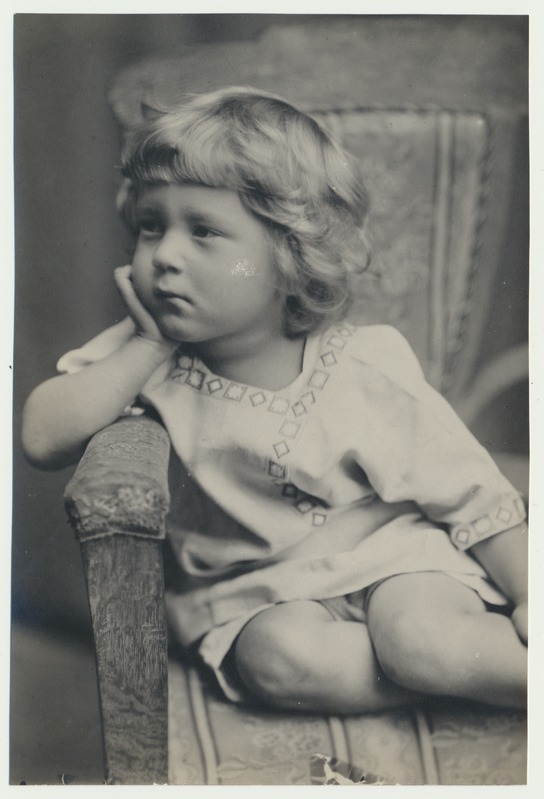 foto, Olev Kukk, toolil, Venemaa, Zeja, u 1915, foto A. Kukk