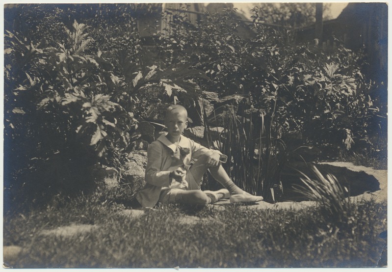 foto, Olev Kukk, Rieti aed, tiik, u 1922, foto A. Kukk