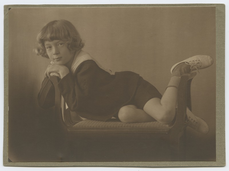 foto, Olev Kukk, toolil, Venemaa, Zeja, u 1917, foto A. Kukk