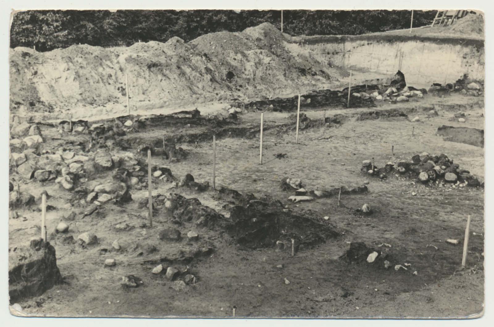 foto, Viljandimaa, Lõhavere linnamägi, arheoloogilised väljakaevamised, kaevand, 1937?
