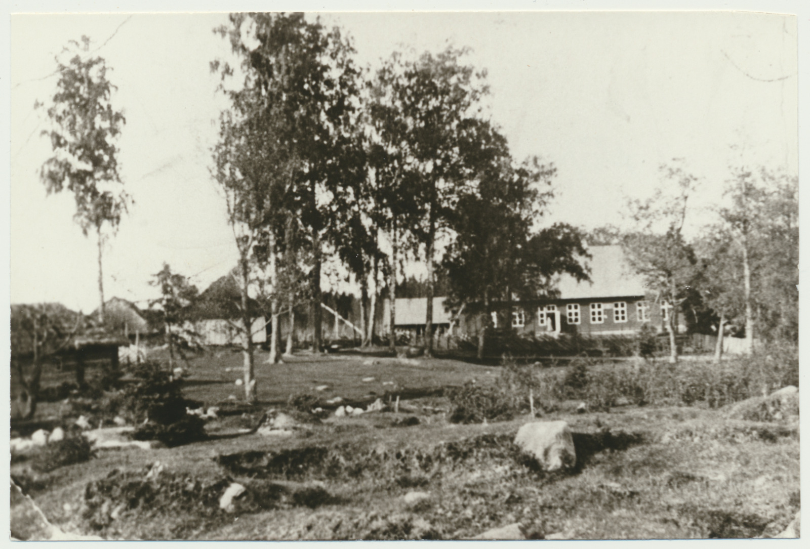 fotokoopia, Viljandimaa, Taki koolimaja, eemalt, 1910