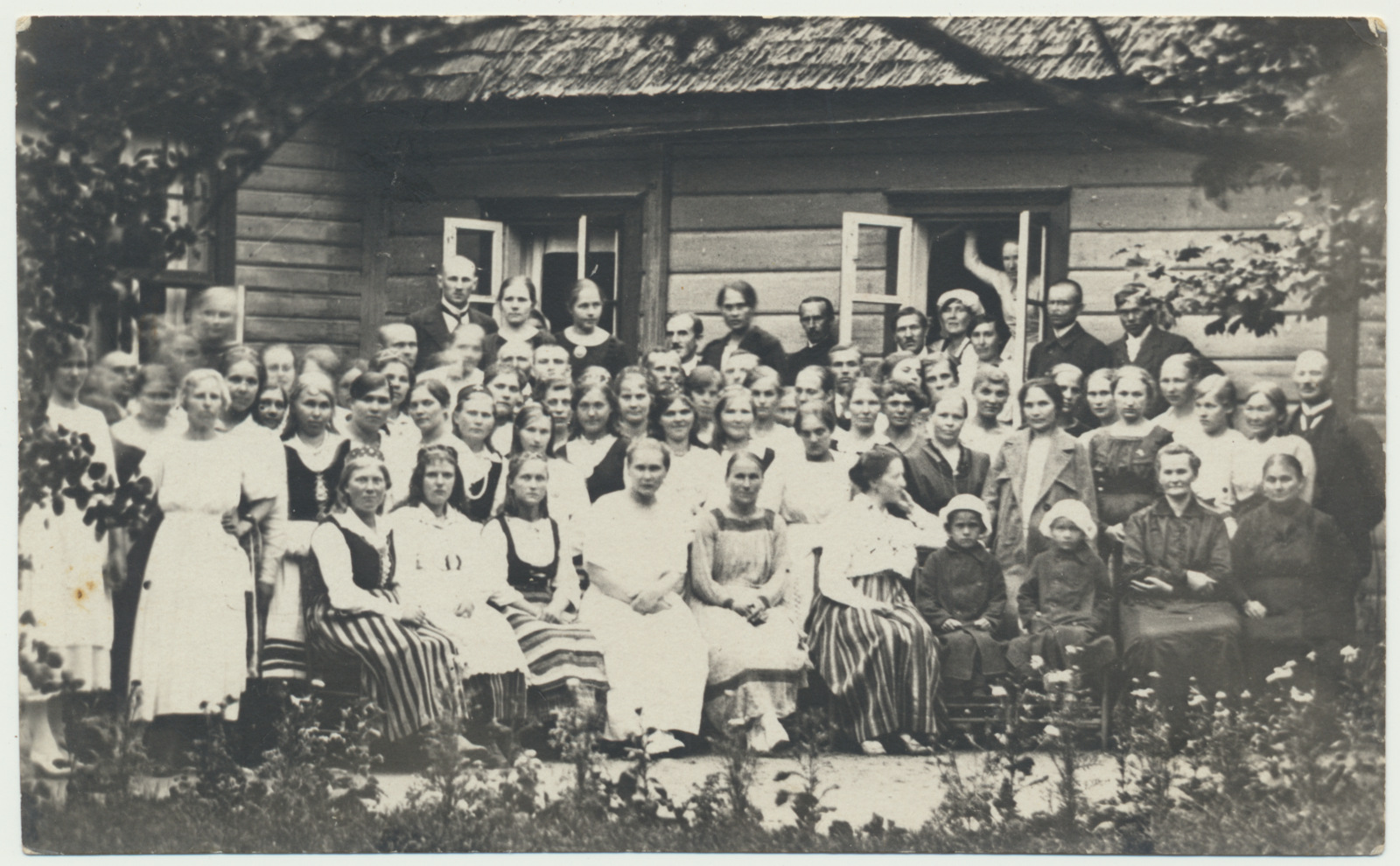 foto, Viljandimaa, Liplapi kodumajanduse kool, grupp, u 1920