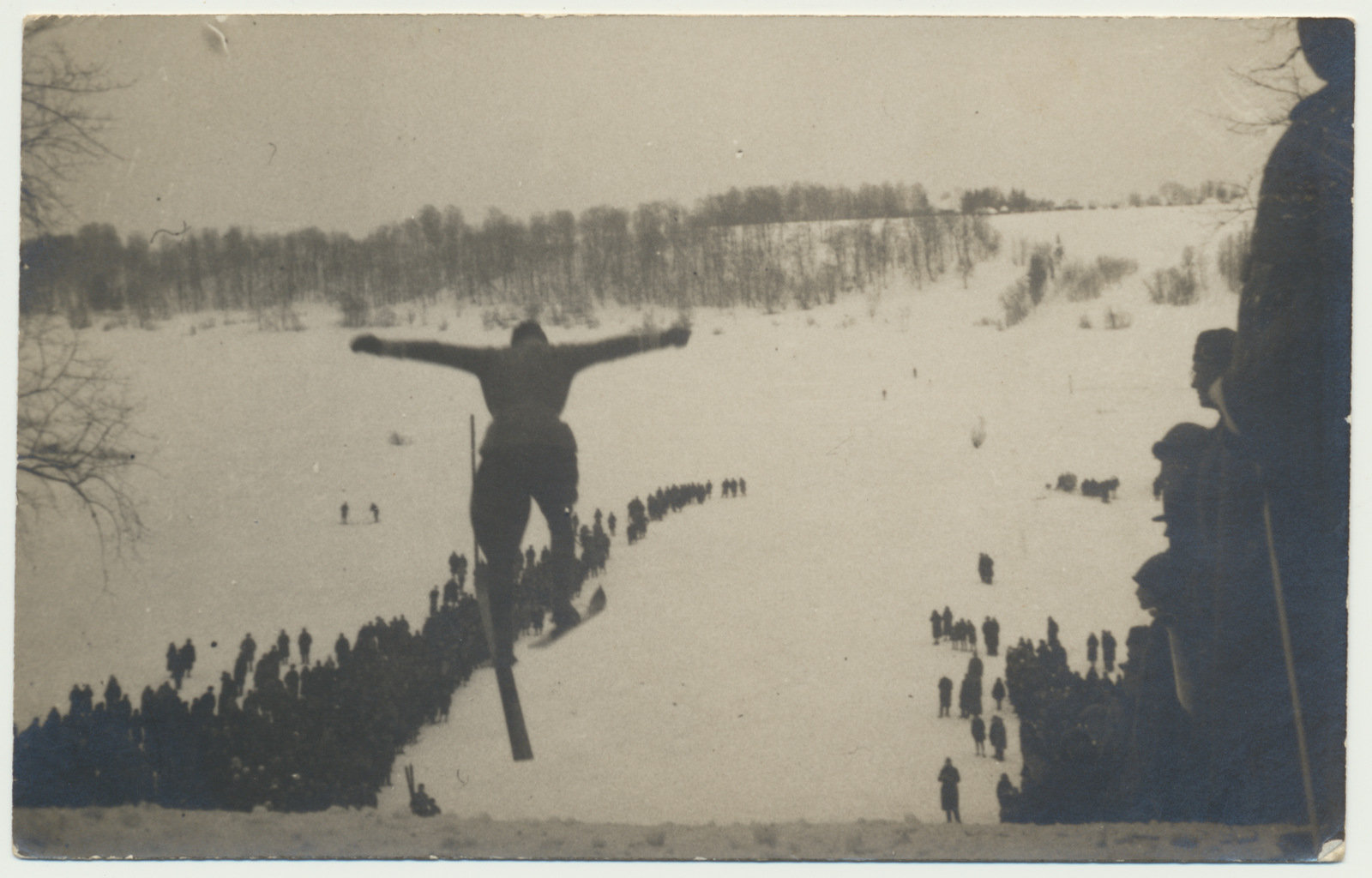 foto, Viljandi, suusahüppevõistlus, 01.02.1931, foto T.Parri