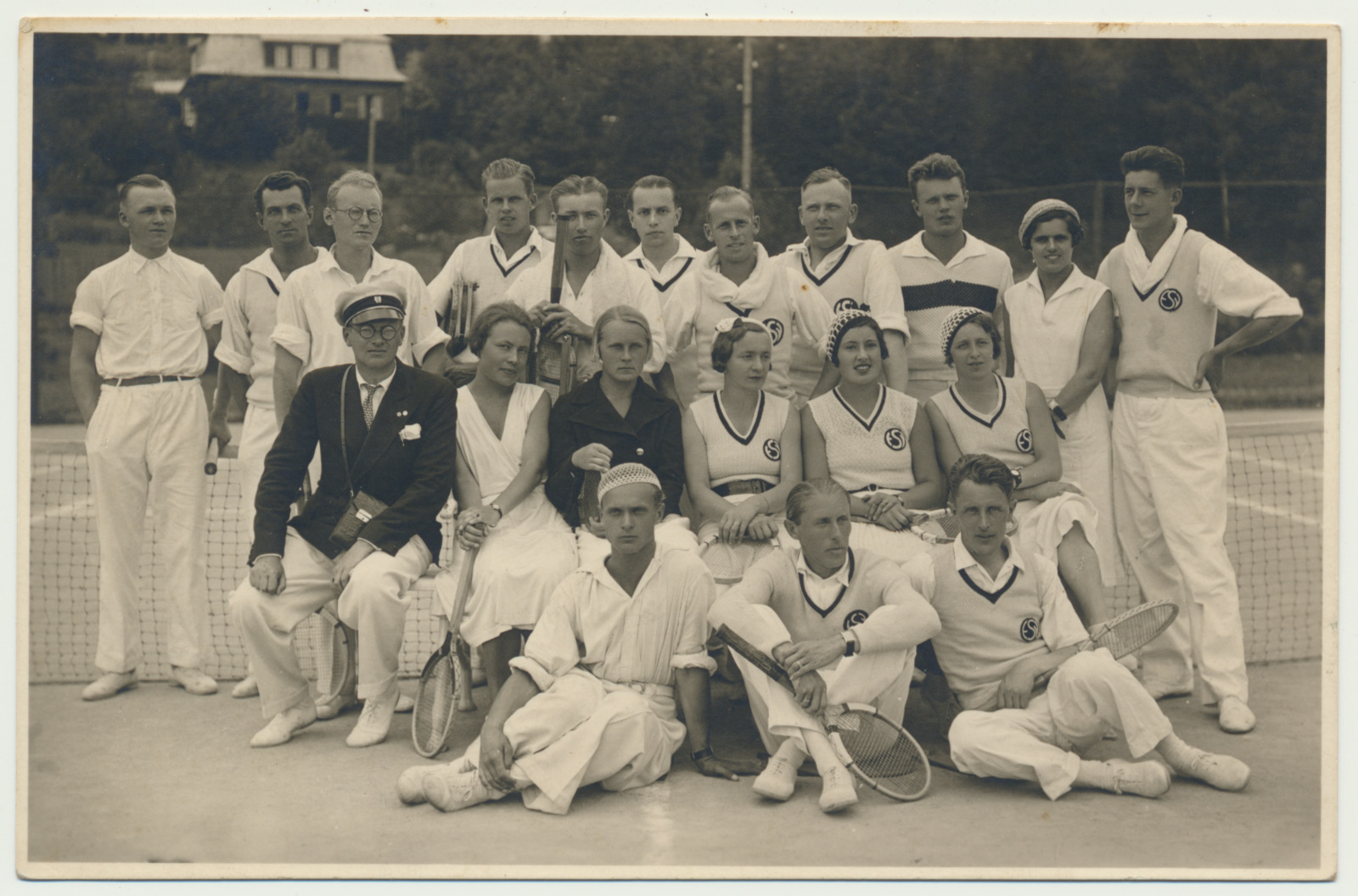 foto, Viljandi tenniseklubi, grupp, u 1938