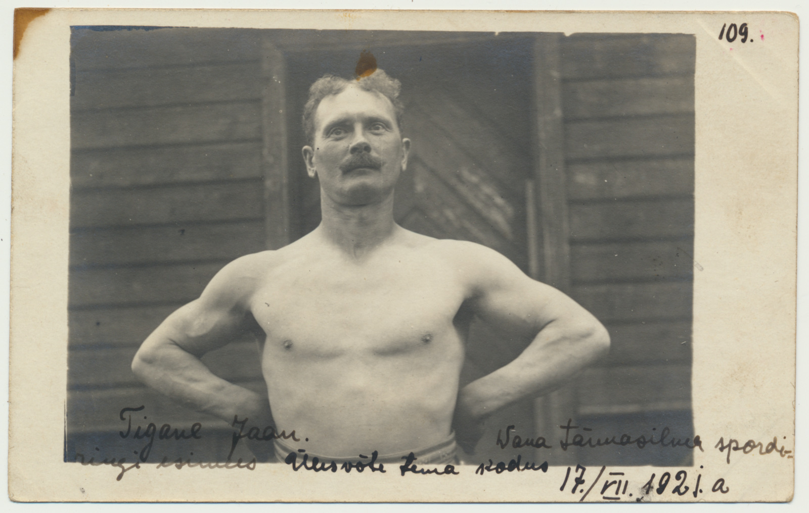 foto, Jaan Tigane, Vana-Tänassilma spordiringi esimees, 1921