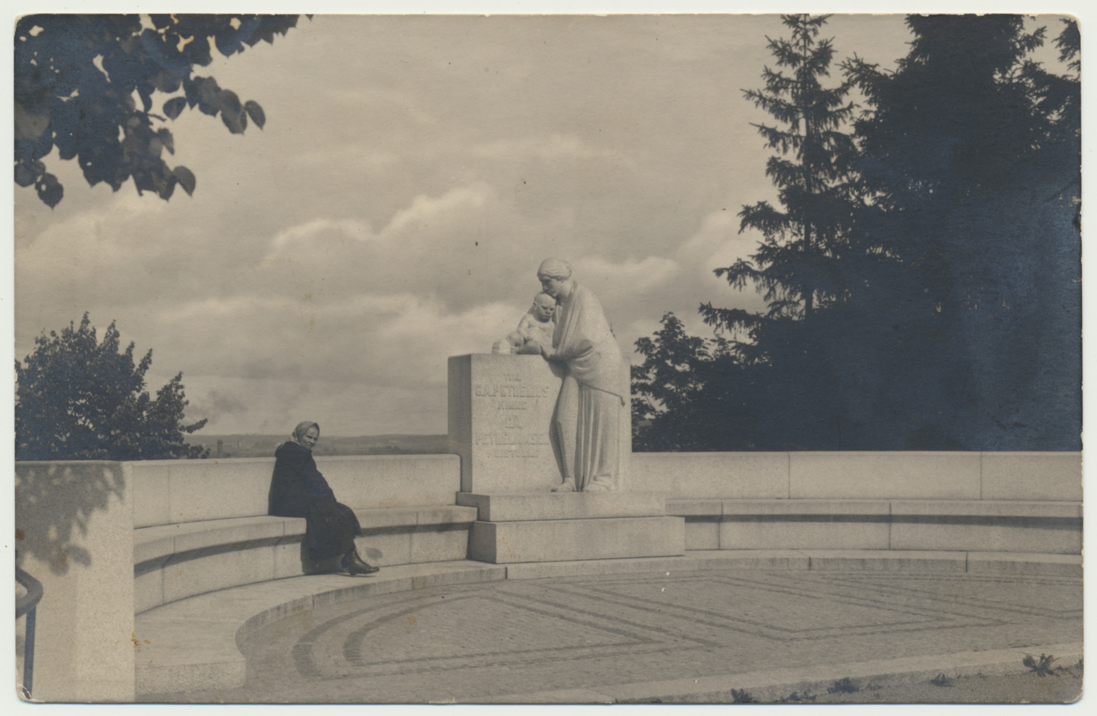 foto, Soome, mälestussammas, C.A Petrelius, 1923