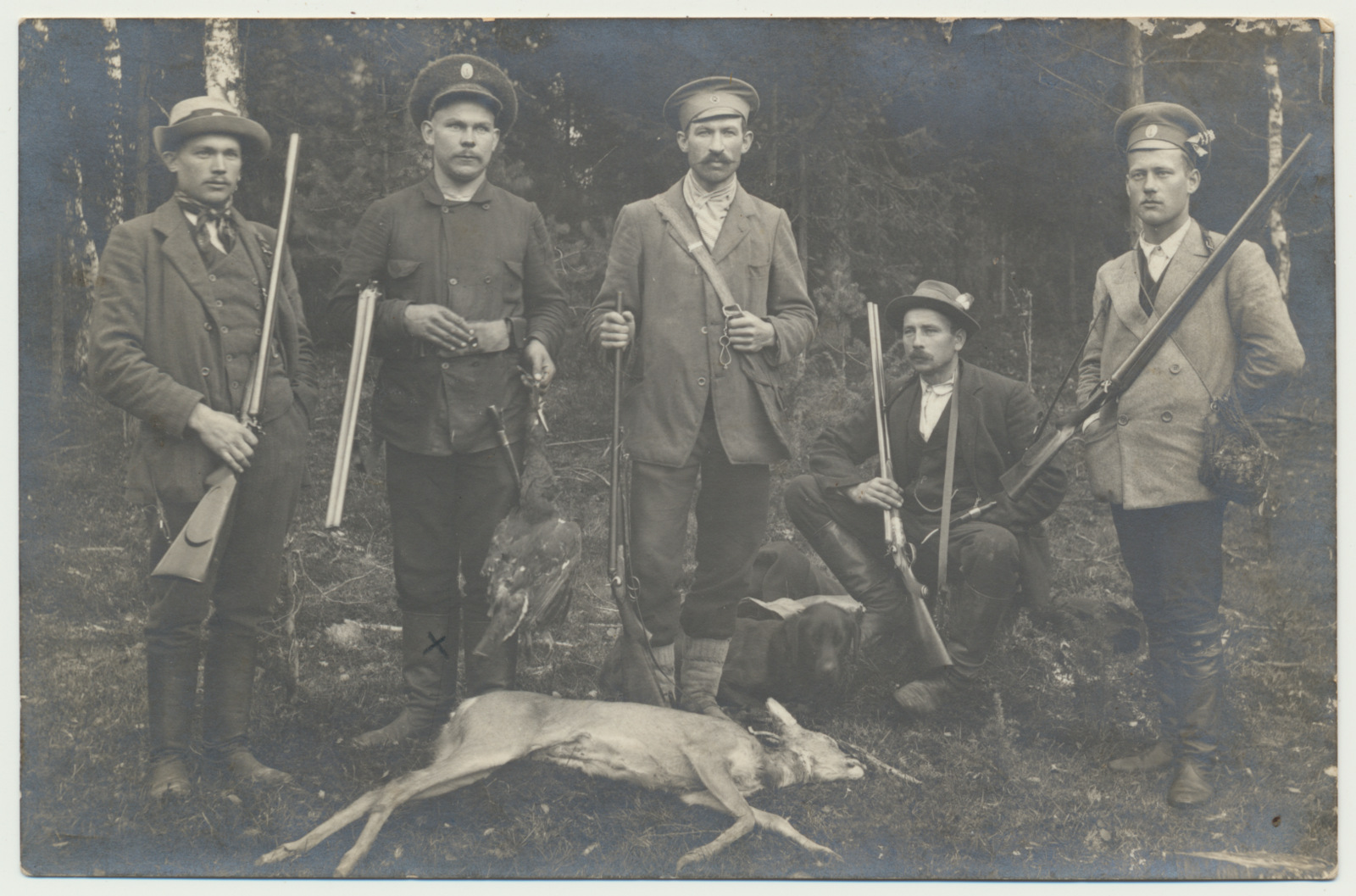 foto, Viljandimaa, Paistu, jahimehed, sh Jaak Kärner, saakloom- kits, u 1935