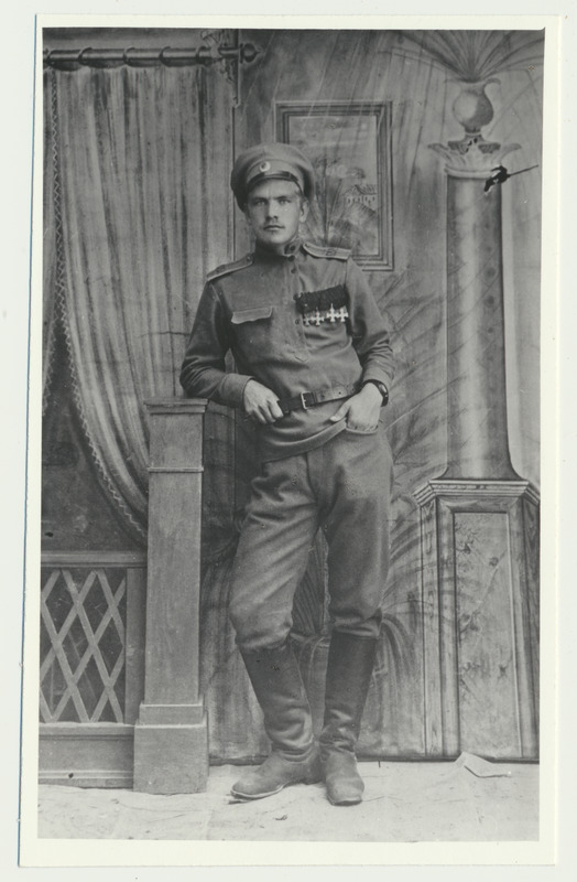 fotokoopia, Jaan Scheller, täisportree, u 1917