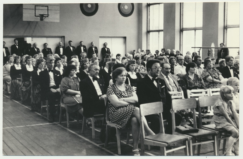 foto, Viljandimaa, Suure-Jaani, meeskoor Sakala ja naiskoor Sakta ühiskontsert, 1980