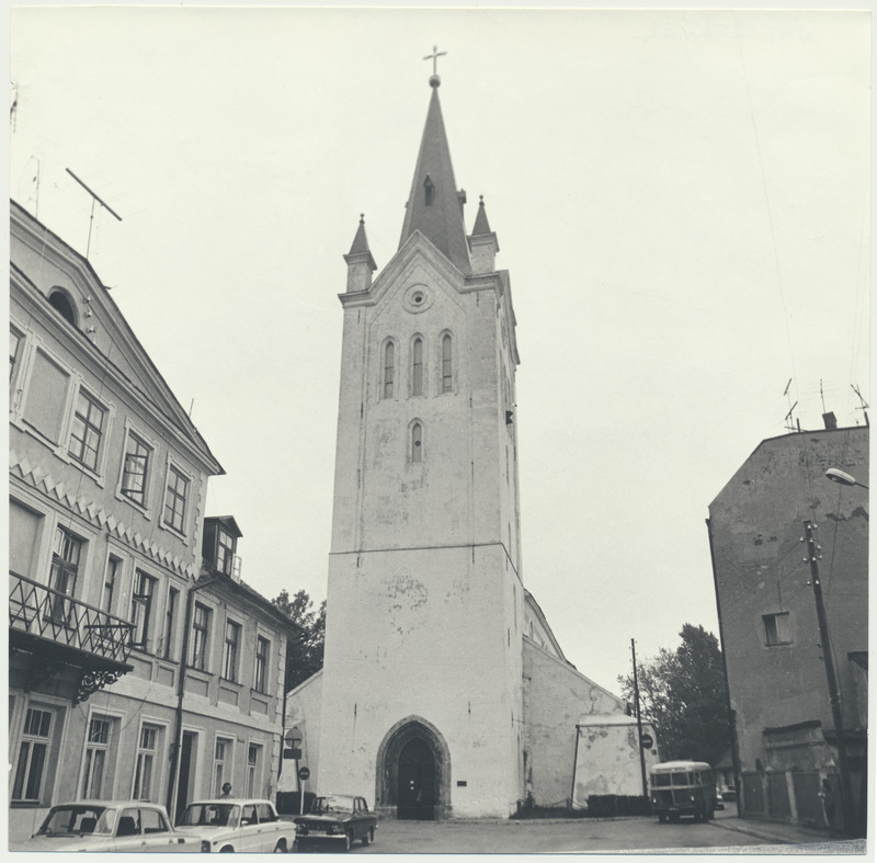 foto, Läti NSV, Cesis, Jaani kirik, 1983