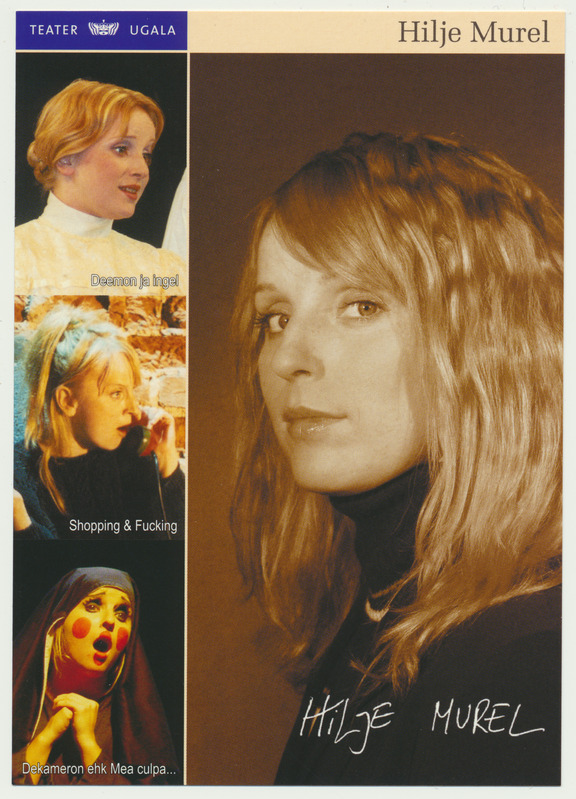 postkaart, Hilje Murel, teater Ugala