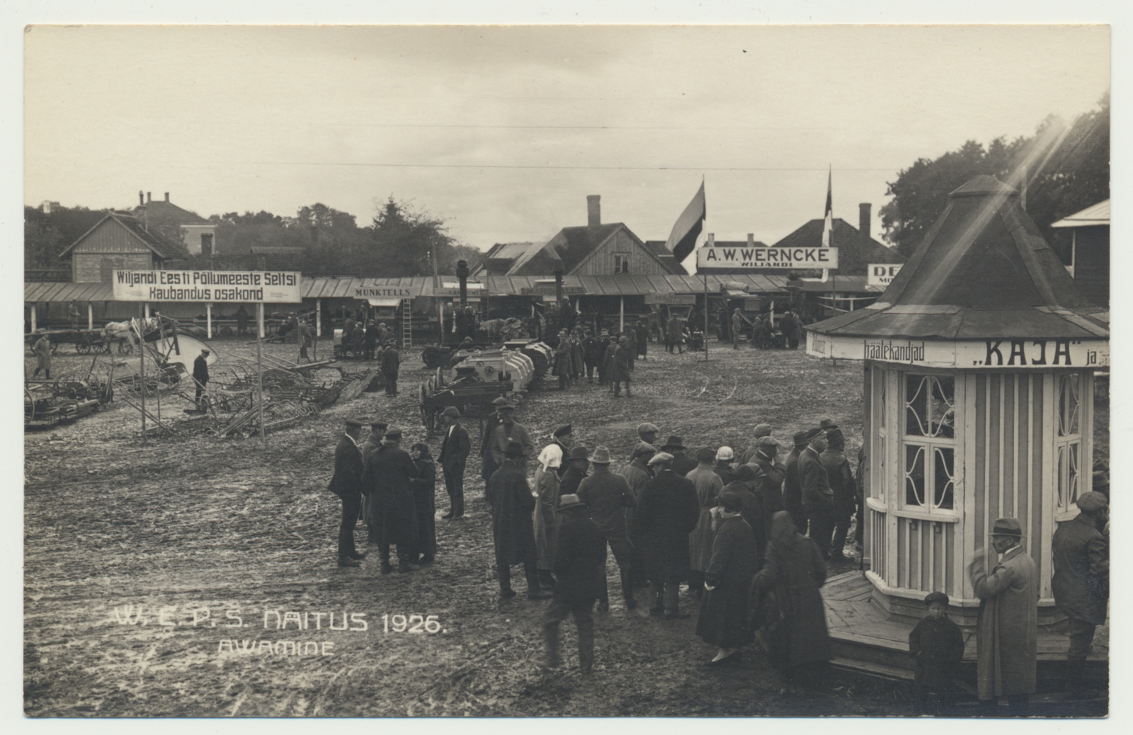foto, Viljandi Eesti Põllumeeste Seltsi näitus 1926
