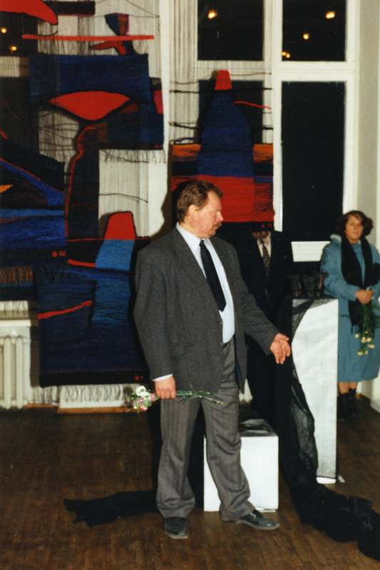 Tarbekunstinäituse avamine Kunstnike Majas 02. dets. 1996. a.