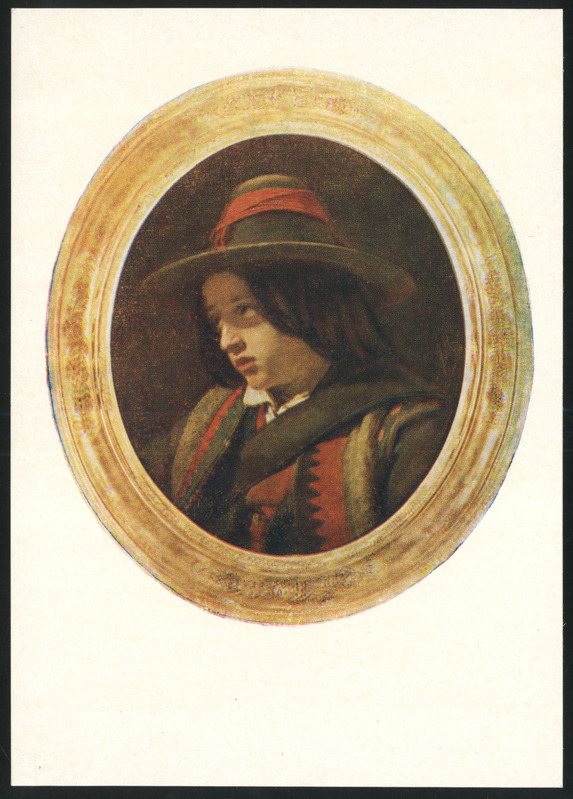 fotopostkaart, J. Köler, "Itaalia kerjus", 1859, värviline, 1976, kirjastus Kunst