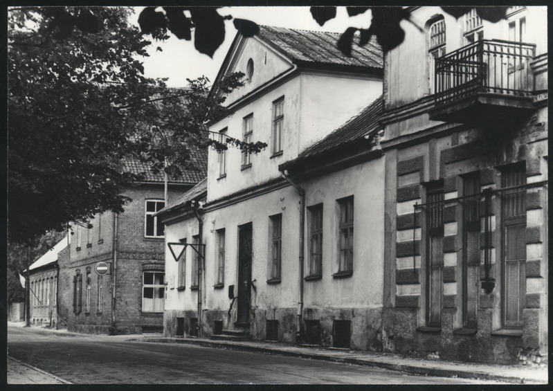 foto, Viljandi, muuseum, arhiiv, V. Kingissepa (Lossi) tn- Kauba tn nurk, 1978, foto E. Veliste