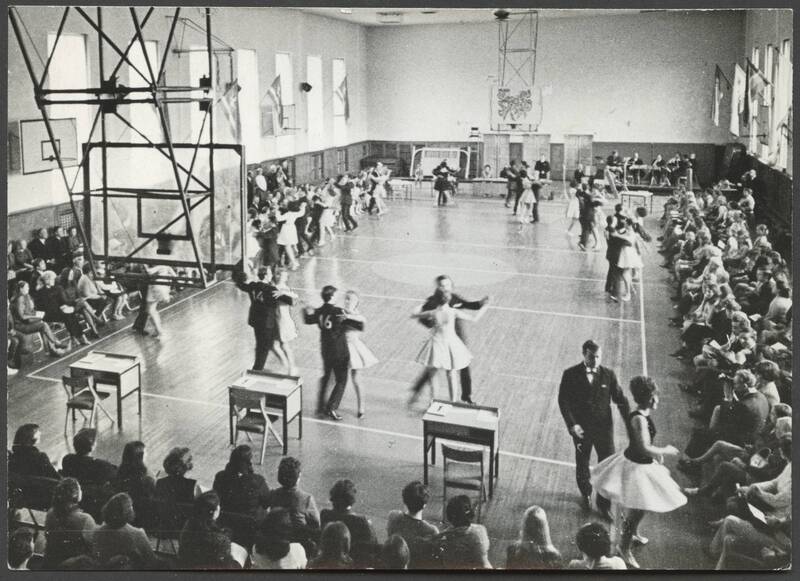 foto, Viljandi, spordihoone, sisevaade, tantsuturniir "Sakala", 1971, foto E. Veliste
