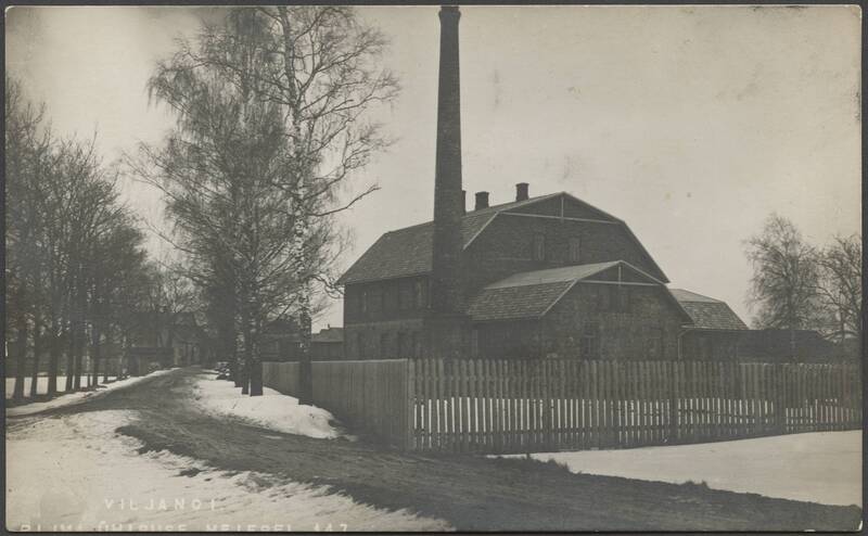 fotopostkaart, Viljandi, Raua tn 6, Viljandi Piimaühisuse meierei, u 1922?, foto J. Riet